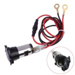 Car lighter / cigarette socket, for 12V, cylindrical overload safety included